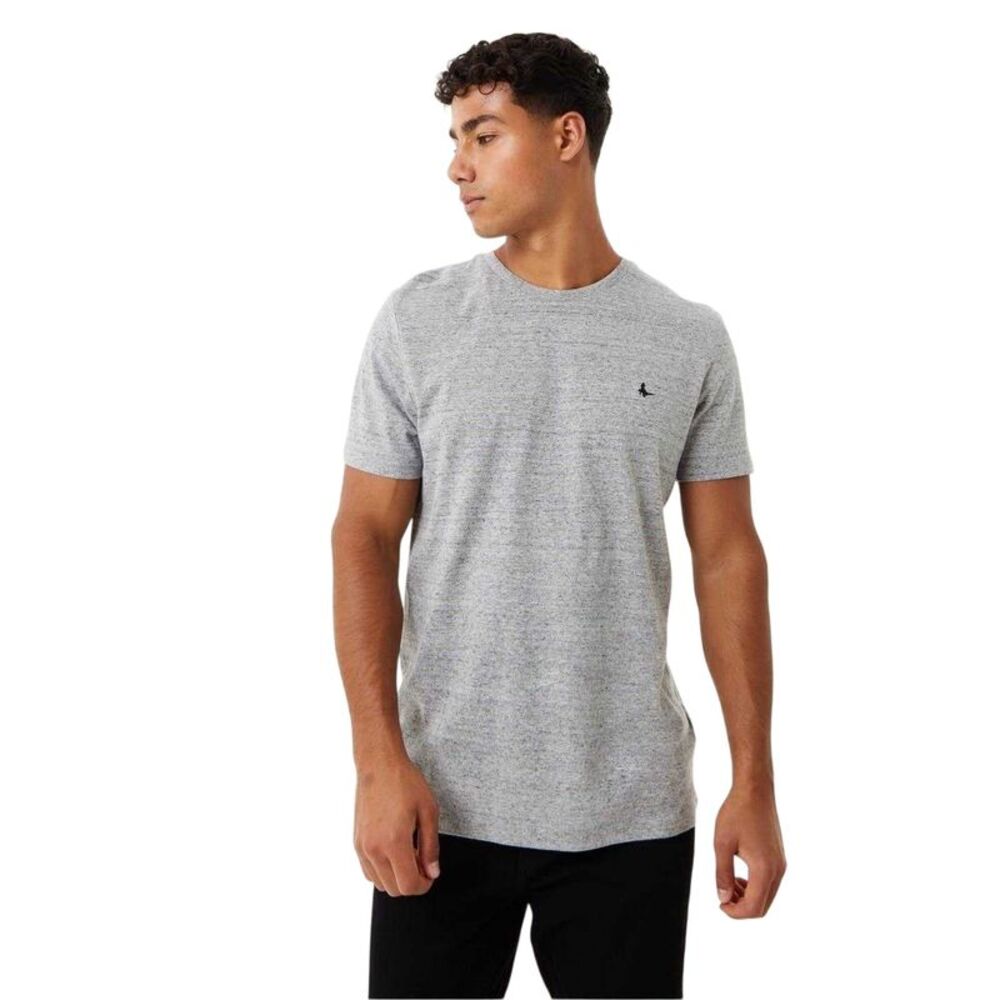 Jack Wills Mens Sandleford Logo T-Shirt / Grey Marl